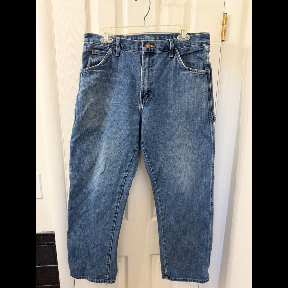 Dickies carpenter jeans classic workwear utility pockets and a hammer loop 34/30